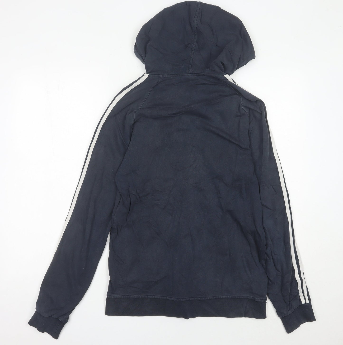 Mens UK Size S adidas Blue Full Zip Hoodie