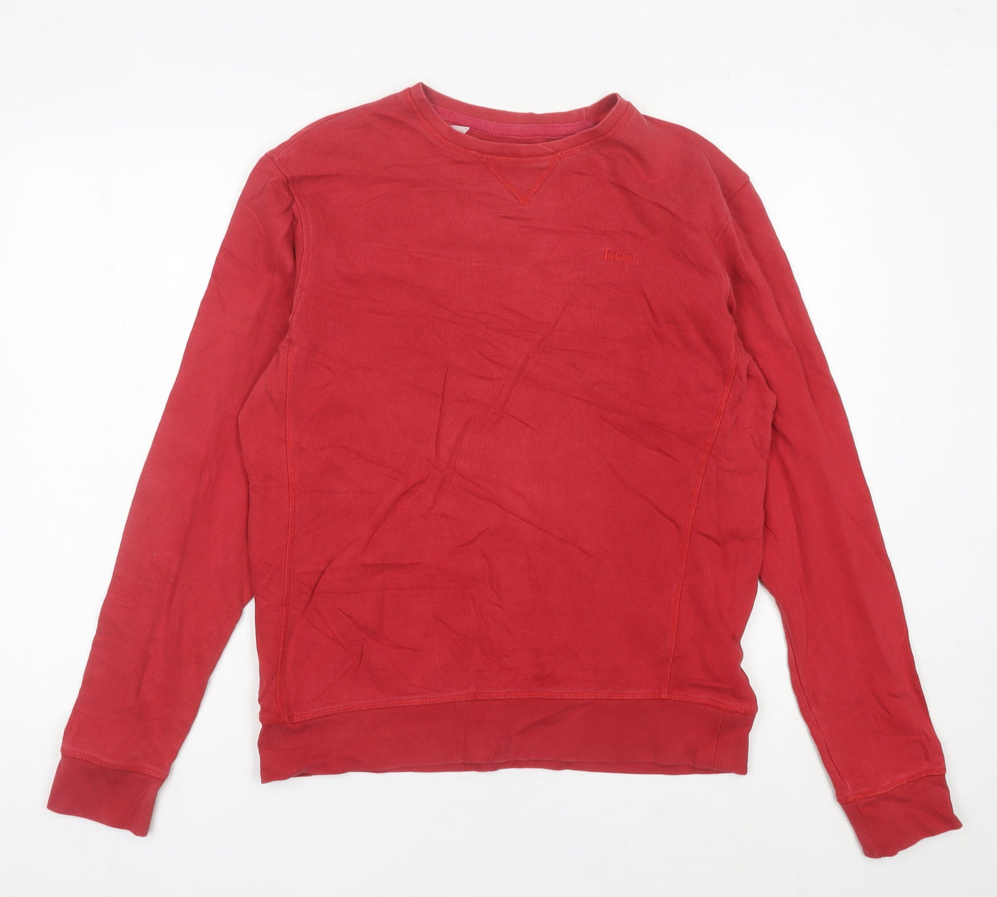 Mens UK Size M Lee Cooper Red Pullover Sweatshirt