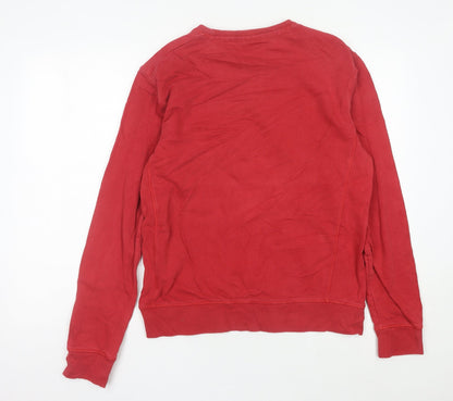 Mens UK Size M Lee Cooper Red Pullover Sweatshirt