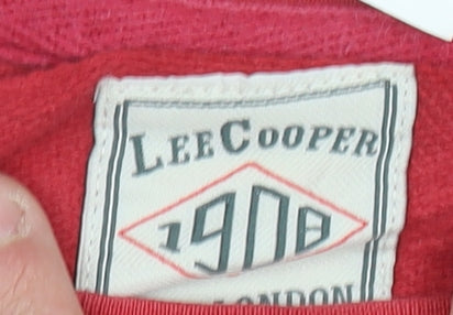 Mens UK Size M Lee Cooper Red Pullover Sweatshirt