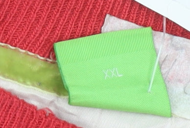 Hugo Boss Mens Red Wool Pullover Jumper 2XL Crew Neck Classic Knitwear