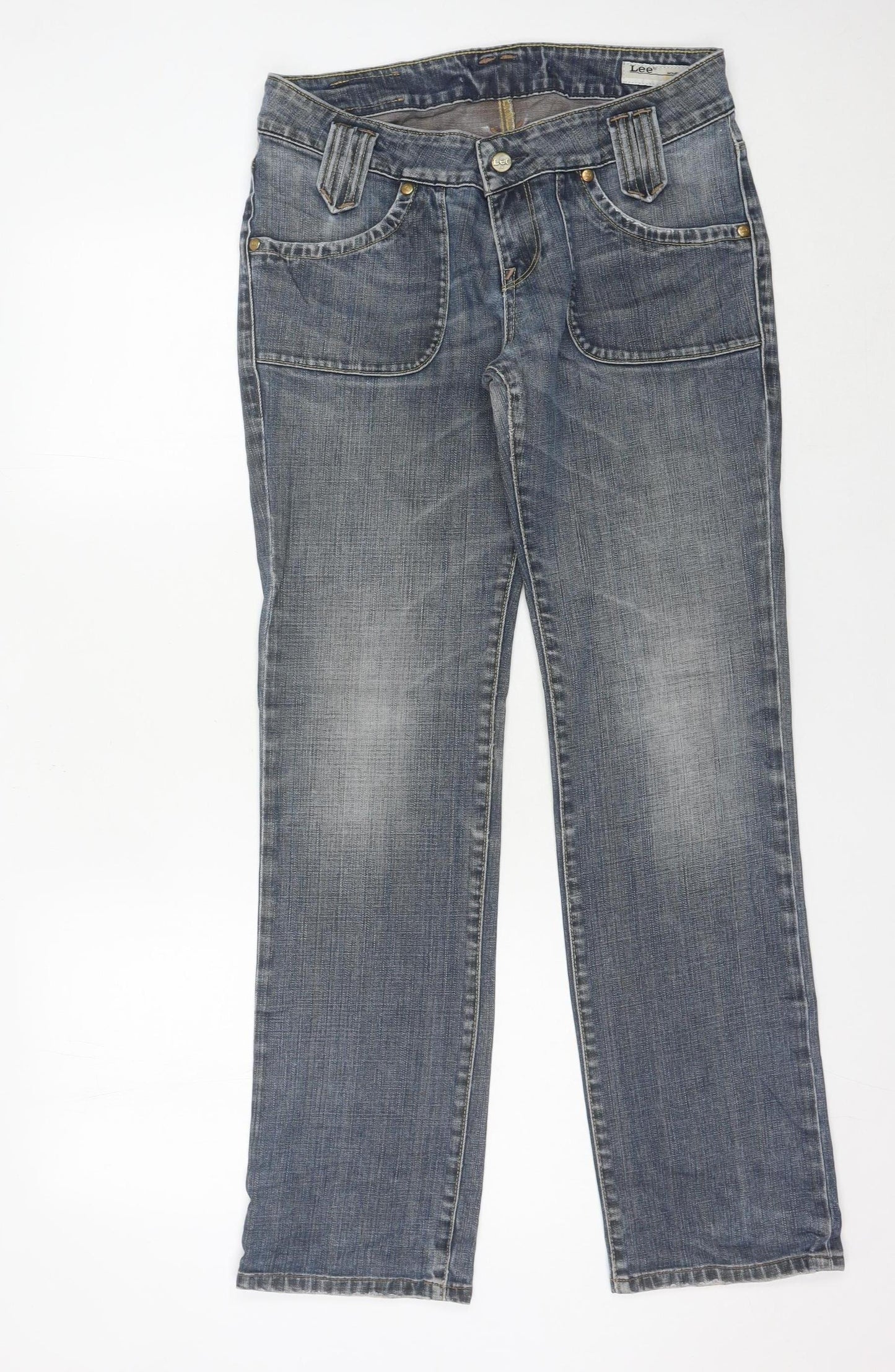 Lee Women Blue Straight Fit Jeans W31 L31 Denim Classic