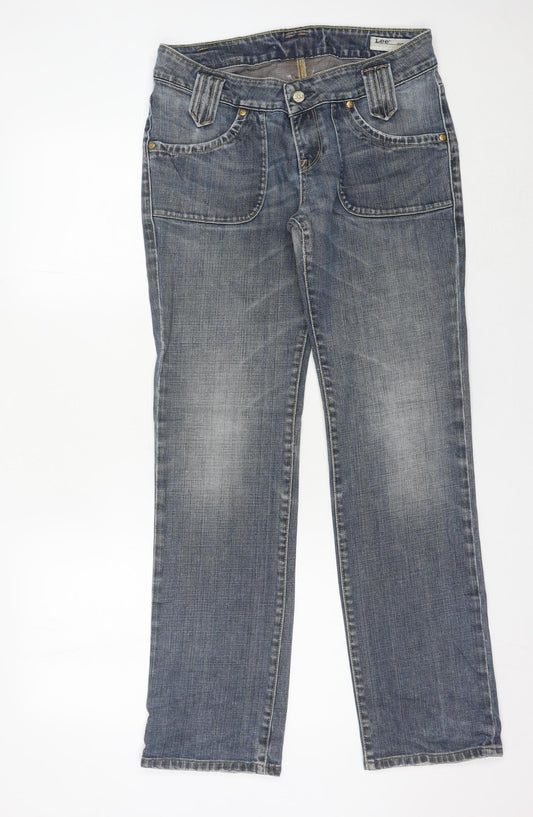 Lee Women Blue Straight Fit Jeans W31 L31 Denim Classic