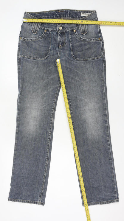 Lee Women Blue Straight Fit Jeans W31 L31 Denim Classic