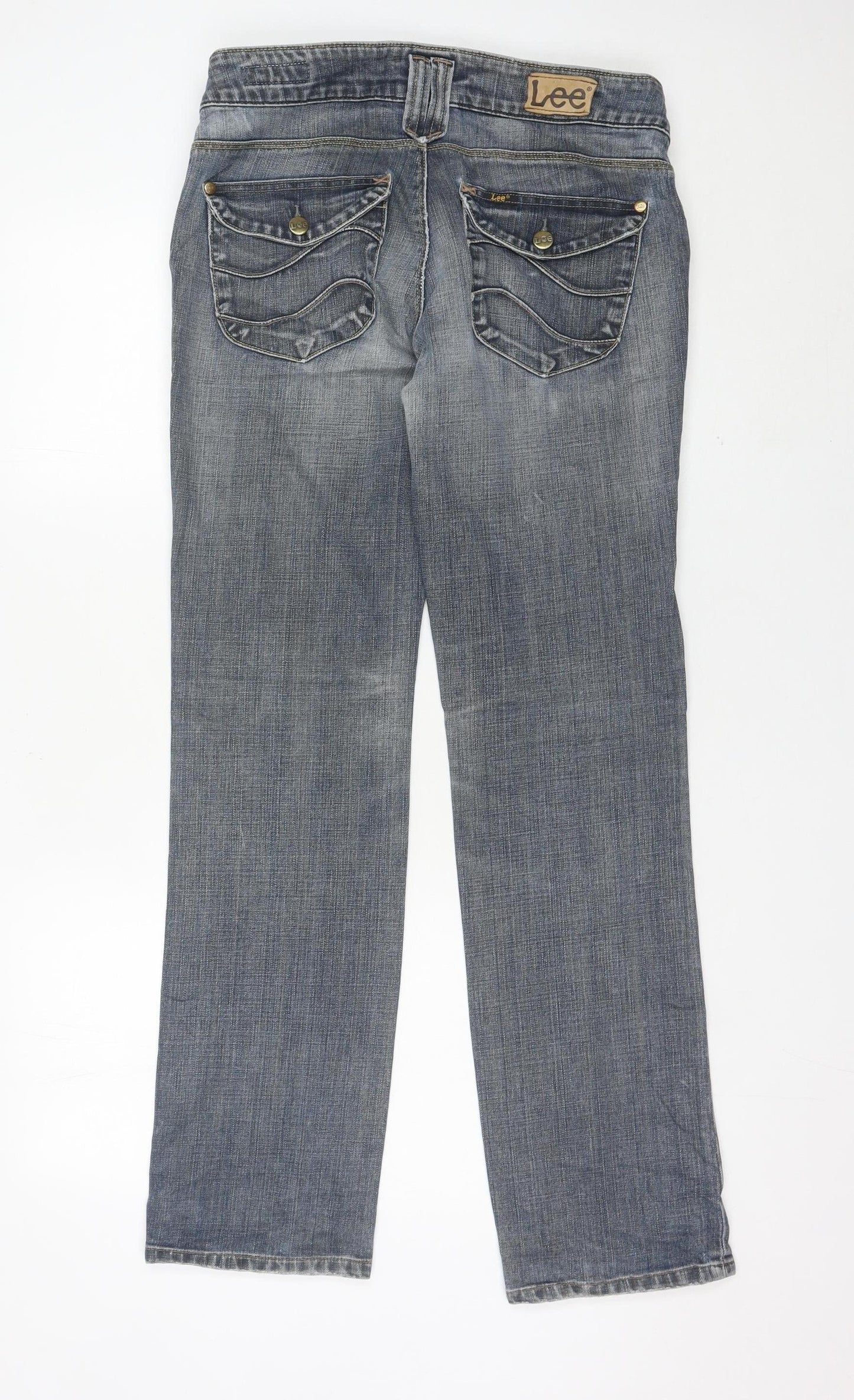 Lee Women Blue Straight Fit Jeans W31 L31 Denim Classic