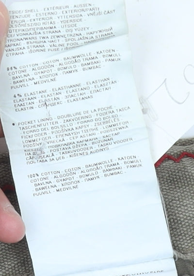 Napapijri Mens Beige Chino Trousers 30W 30L Cotton Casual