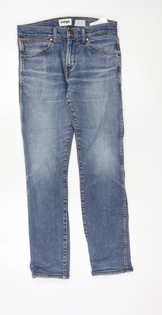 Wrangler Men's Blue Slim Skinny Jeans W29 L32 Larston