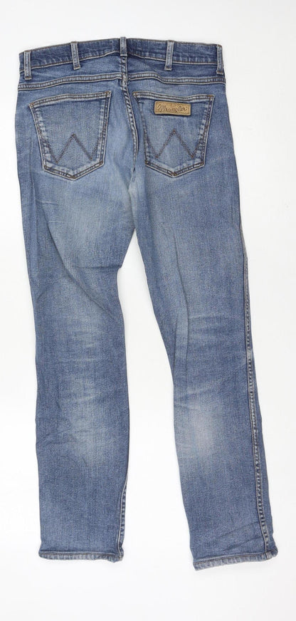 Wrangler Men's Blue Slim Skinny Jeans W29 L32 Larston
