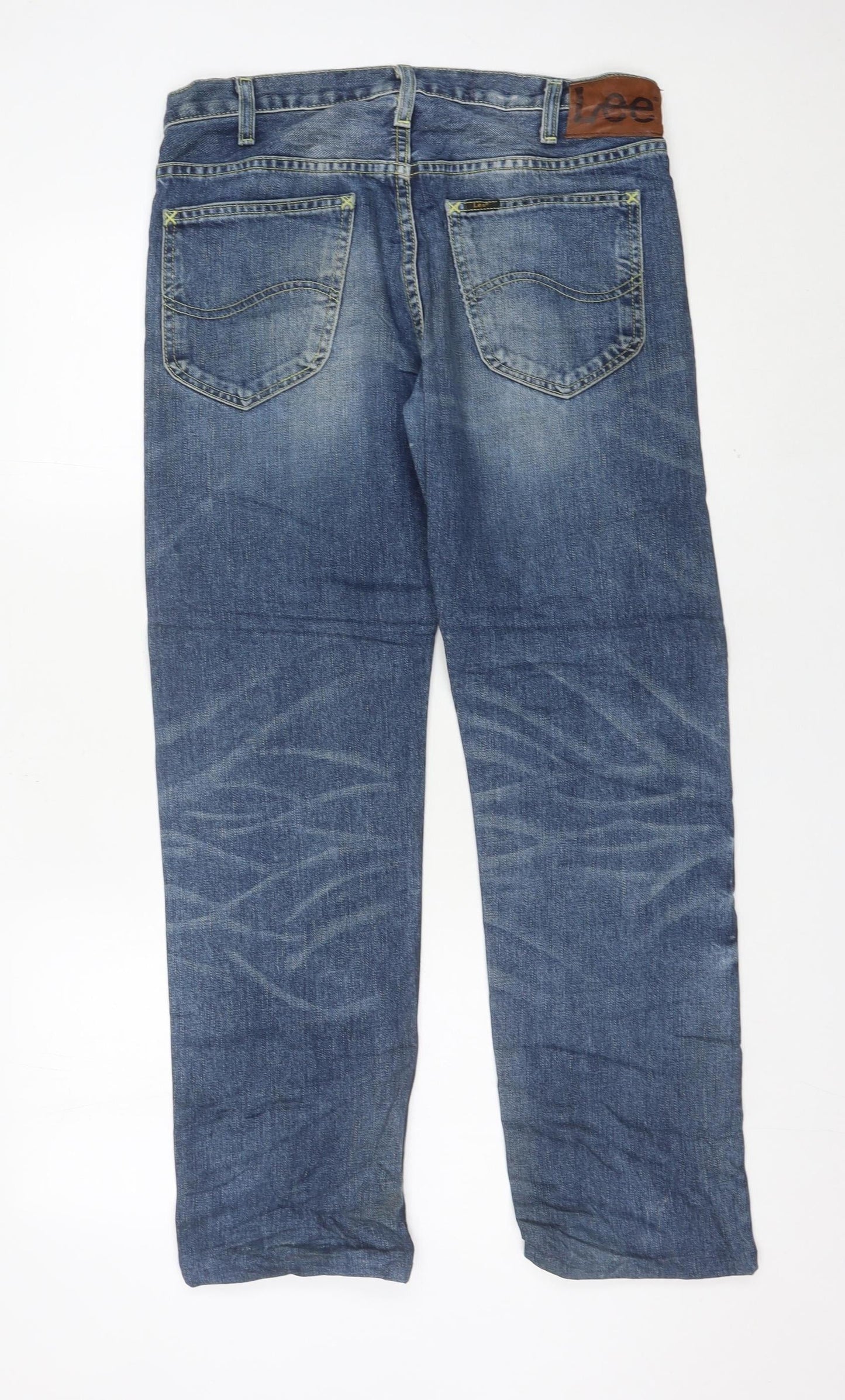 Lee Mens Blue Straight Leg Daren Jeans W30 L32 Regular Fit