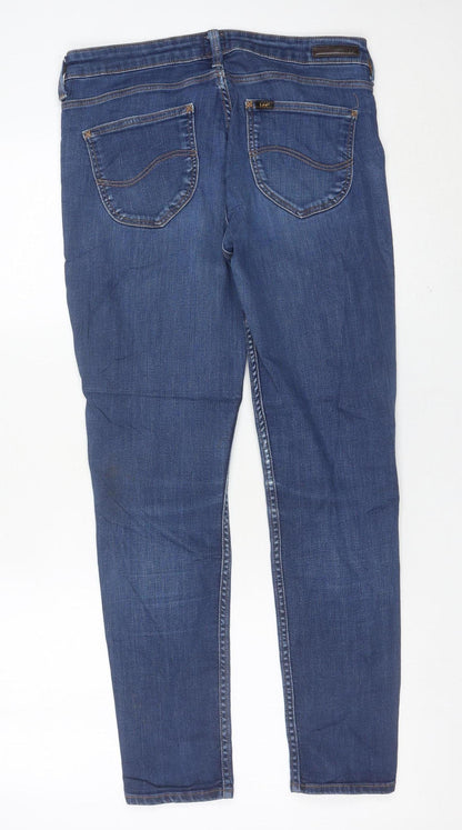 Lee Women Blue Skinny Slim Jeans Scarlett W31 L31 Size 14