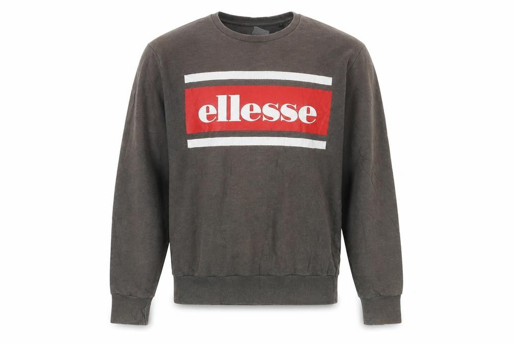 Mens UK Size L ellesse Brown Pullover Sweatshirt