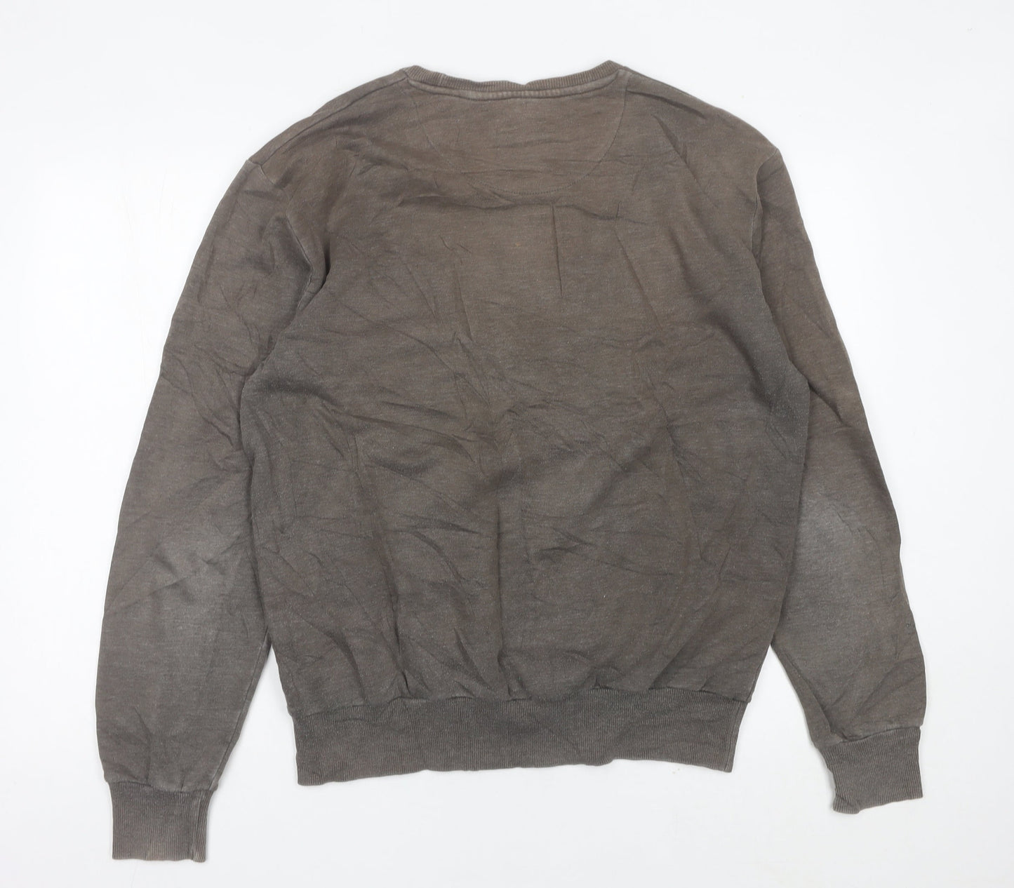 Mens UK Size L ellesse Brown Pullover Sweatshirt