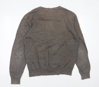 Mens UK Size L ellesse Brown Pullover Sweatshirt