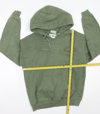 Topshop Women’s Green Hoodie Size 8 Pullover USAF Military Logo