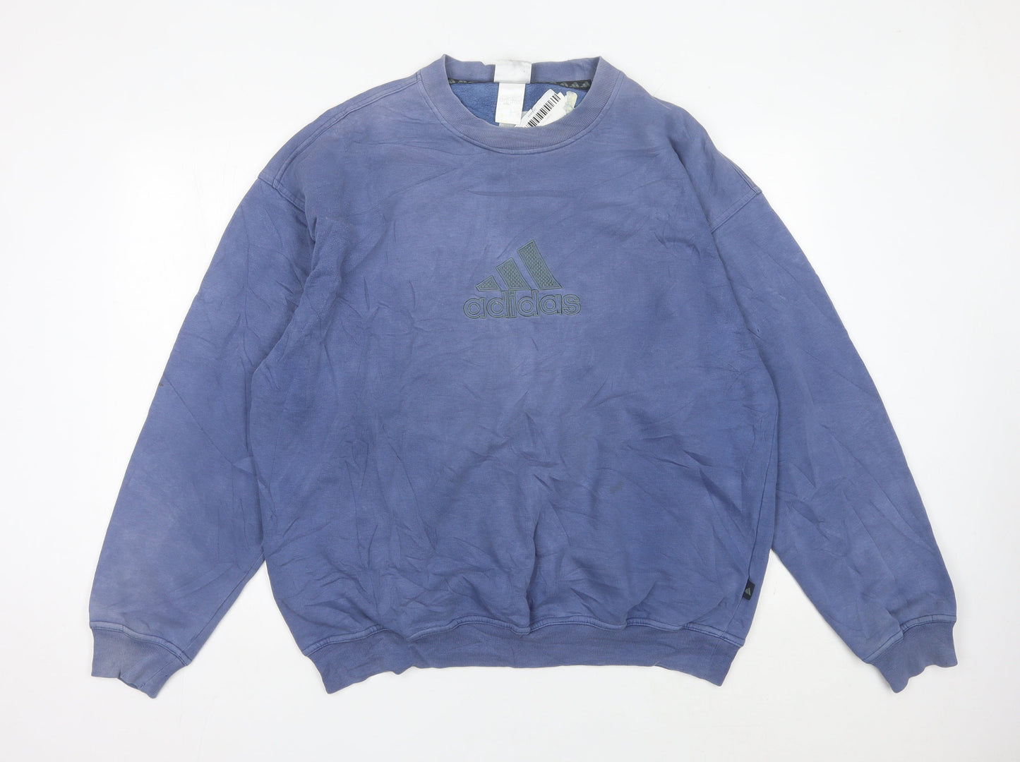 Mens UK Size L adidas Blue Pullover Sweatshirt