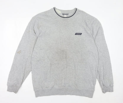 Mens UK Size L Reebok Grey Pullover Sweatshirt