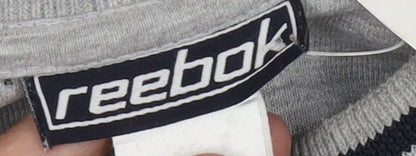 Mens UK Size L Reebok Grey Pullover Sweatshirt