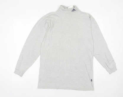 Mens UK Size L adidas Grey Pullover Sweatshirt