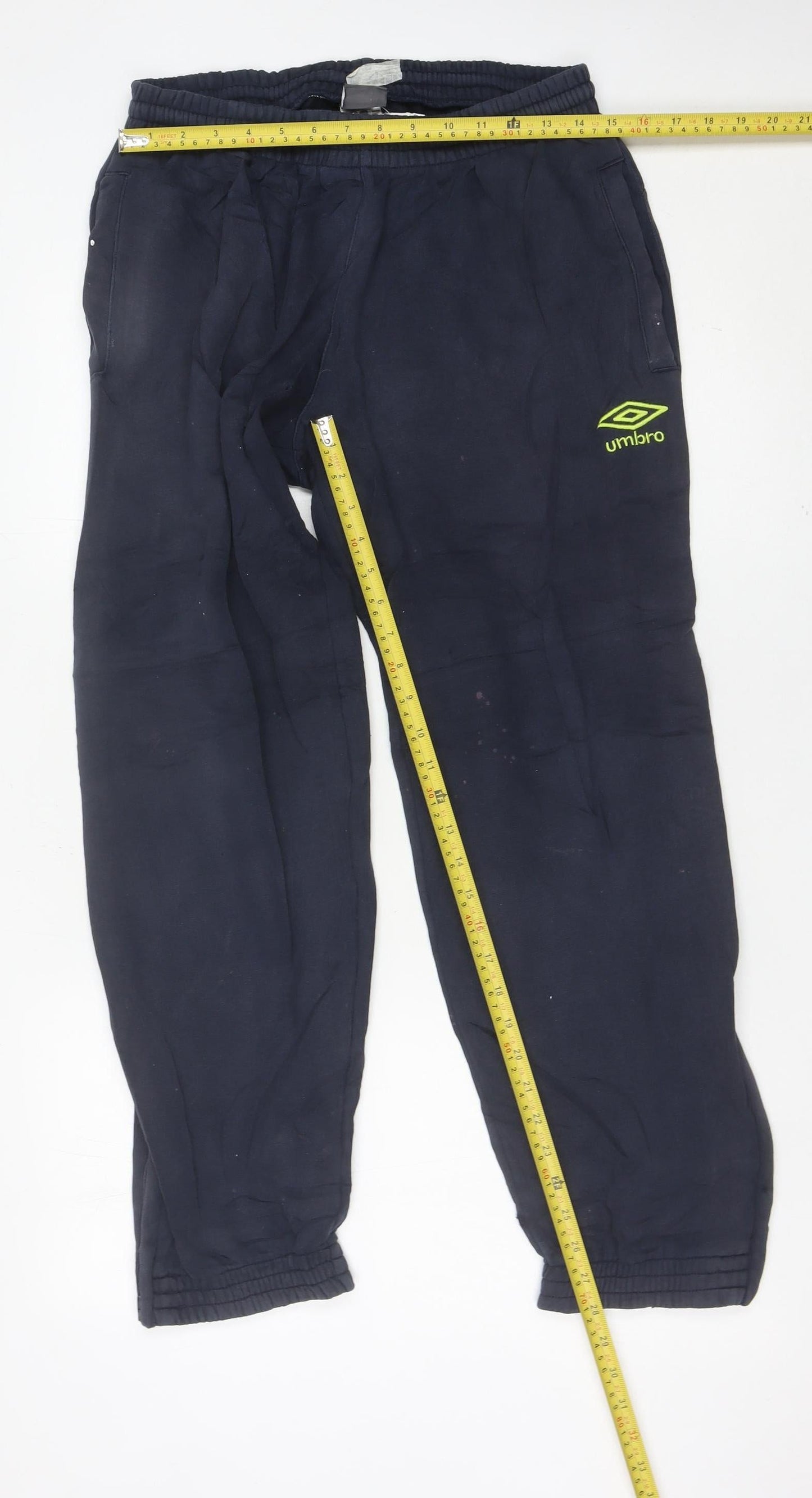 Mens UK Size M Umbro Regular Fit Sweatpants Blue Trousers
