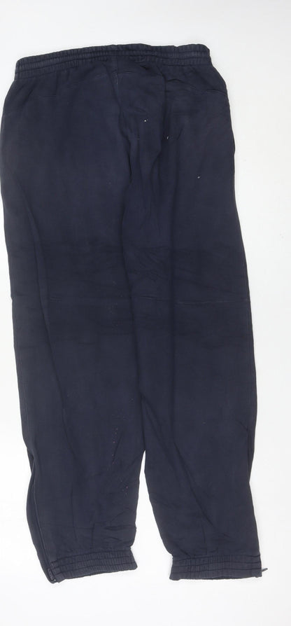 Mens UK Size M Umbro Regular Fit Sweatpants Blue Trousers