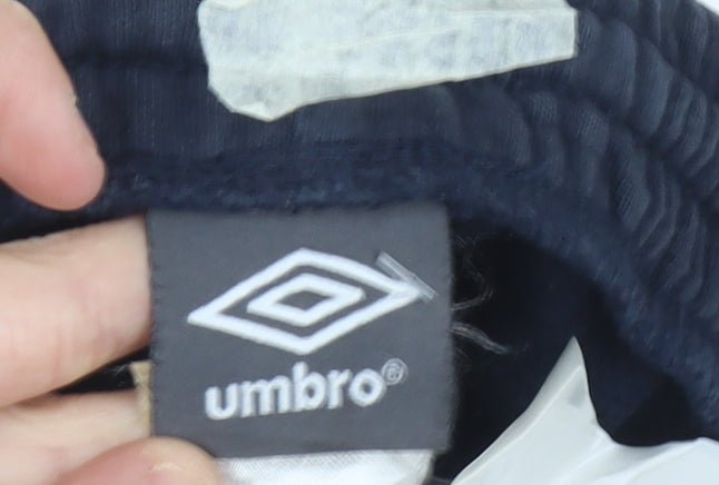 Mens UK Size M Umbro Regular Fit Sweatpants Blue Trousers