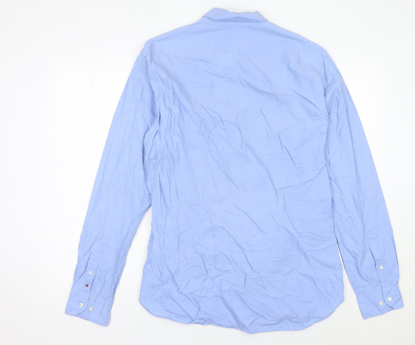 Tommy Hilfiger Men’s Blue Slim Fit Button-Down Shirt Size 16.5