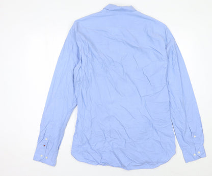 Tommy Hilfiger Men’s Blue Slim Fit Button-Down Shirt Size 16.5