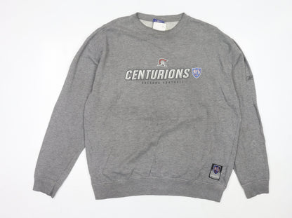 Mens UK Size L Reebok Grey Pullover Sweatshirt