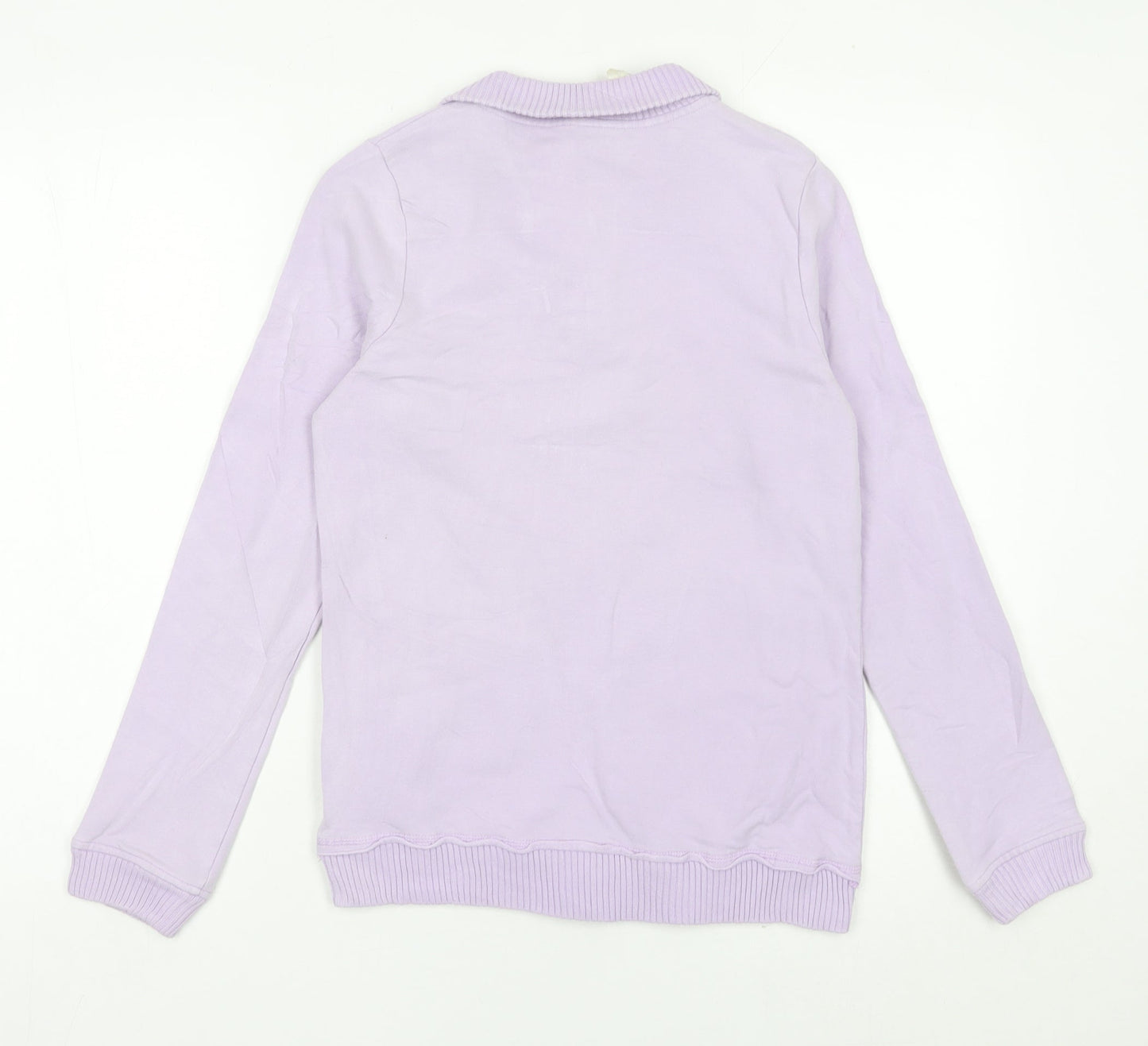 Kappa Womens Purple Full Zip Sweatshirt Medium Cotton Blend