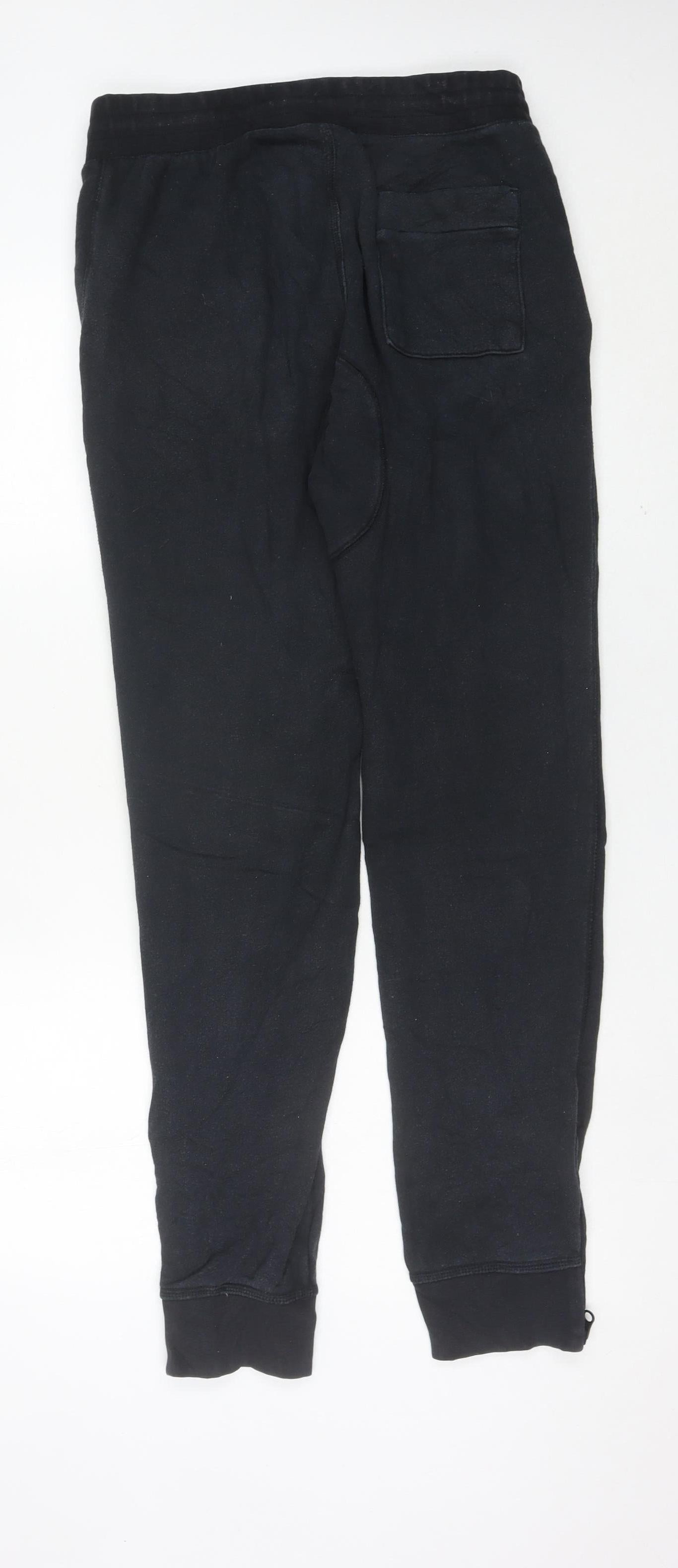 Nike Men’s Black Jogger Sweatpants M Cotton Fleece Tapered