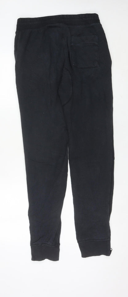 Nike Men’s Black Jogger Sweatpants M Cotton Fleece Tapered