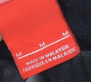 Nike Men’s Black Jogger Sweatpants M Cotton Fleece Tapered