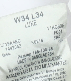 Lee Men’s Blue Skinny Slim Fit Luke Jeans W34 L34 Denim