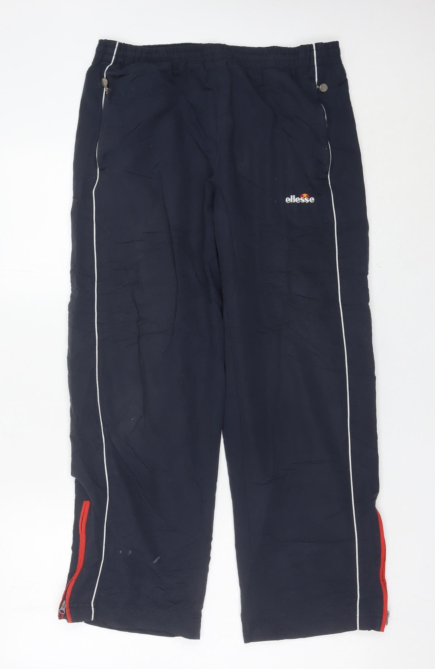 Ellesse Mens Blue Small Jogger Trousers with Zip Pockets
