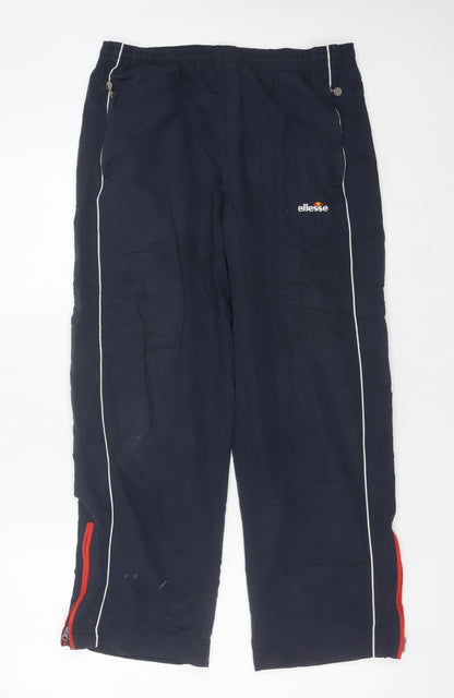 Ellesse Mens Blue Small Jogger Trousers with Zip Pockets