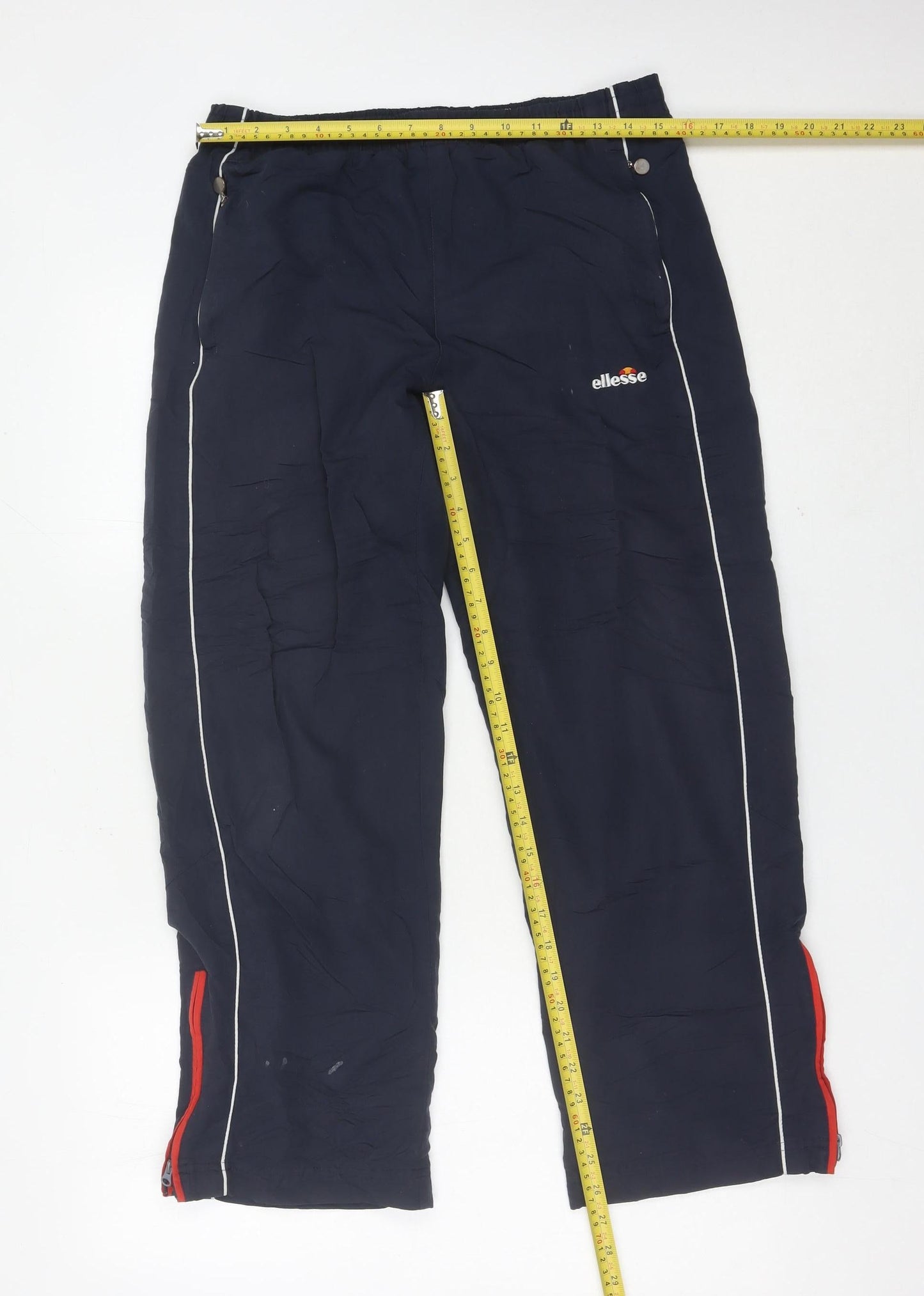 Ellesse Mens Blue Small Jogger Trousers with Zip Pockets