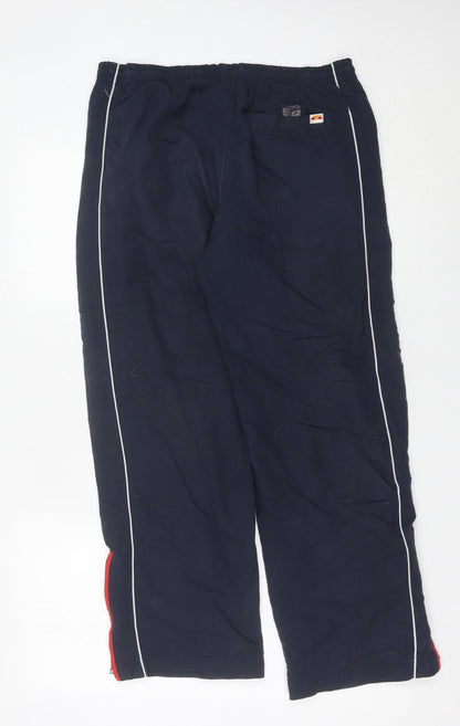 Ellesse Mens Blue Small Jogger Trousers with Zip Pockets