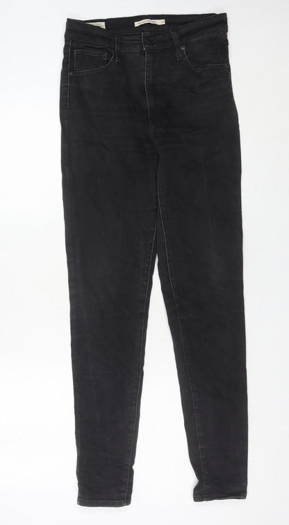 Levi's Women's Black Mile High Super Skinny Jeans Size 12 High Rise