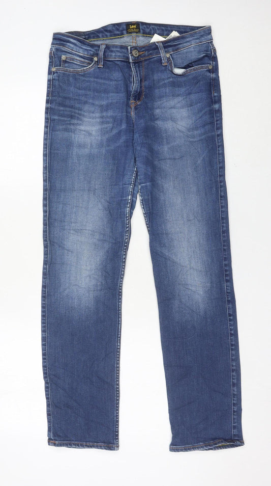 Lee Men’s Blue Straight Leg Jeans W31 L31 Regular Fit