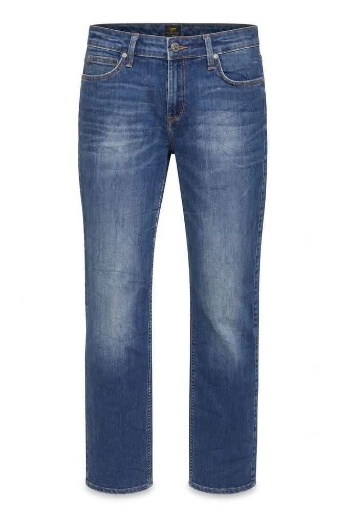 Mens UK Size M Lee Regular Fit Straight Blue Jeans