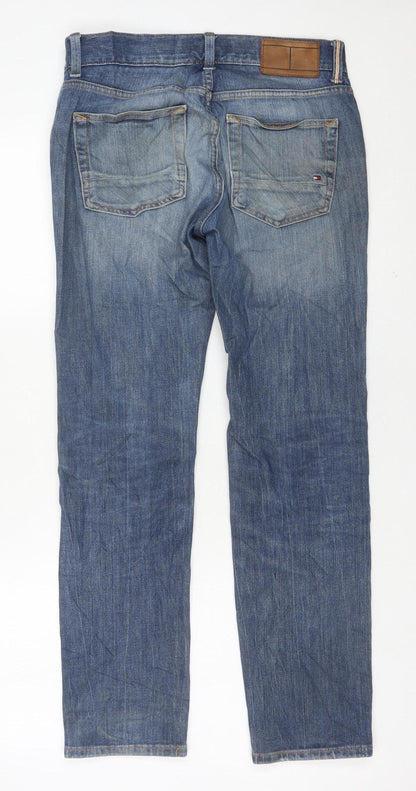Mens UK Size 29 Tommy Hilfiger Slim Fit Straight Blue Jeans