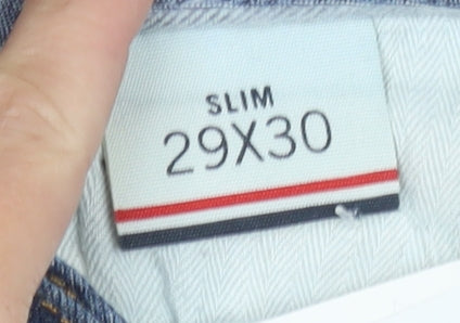 Mens UK Size 29 Tommy Hilfiger Slim Fit Straight Blue Jeans