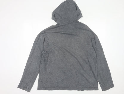 Mens UK Size L Calvin Klein Jeans Grey Pullover Hoodie