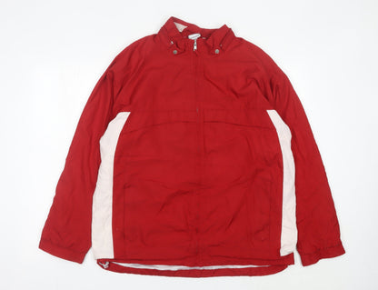 Mens UK Size L Umbro Red Windbreaker Coat