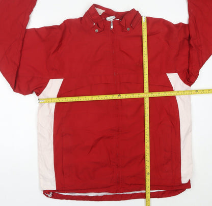 Mens UK Size L Umbro Red Windbreaker Coat