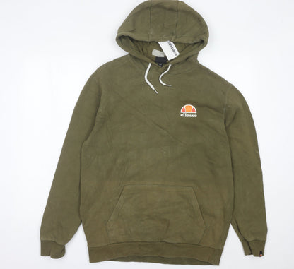 Mens UK Size M ellesse Green Pullover Hoodie