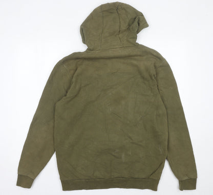 Mens UK Size M ellesse Green Pullover Hoodie