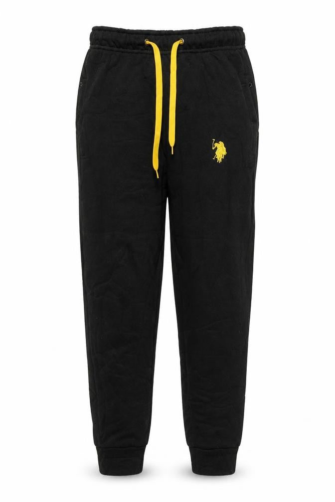 Mens UK Size S U.S. Polo Assn. Regular Fit Jogger Black Trousers