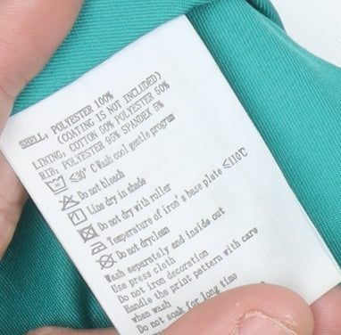 Kappa Womens Green Track Jacket Size 8 Italia Logo Full Zip