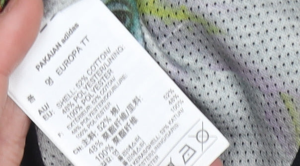 Adidas Womens Black Track Jacket Size 8 Full Zip Sports Top